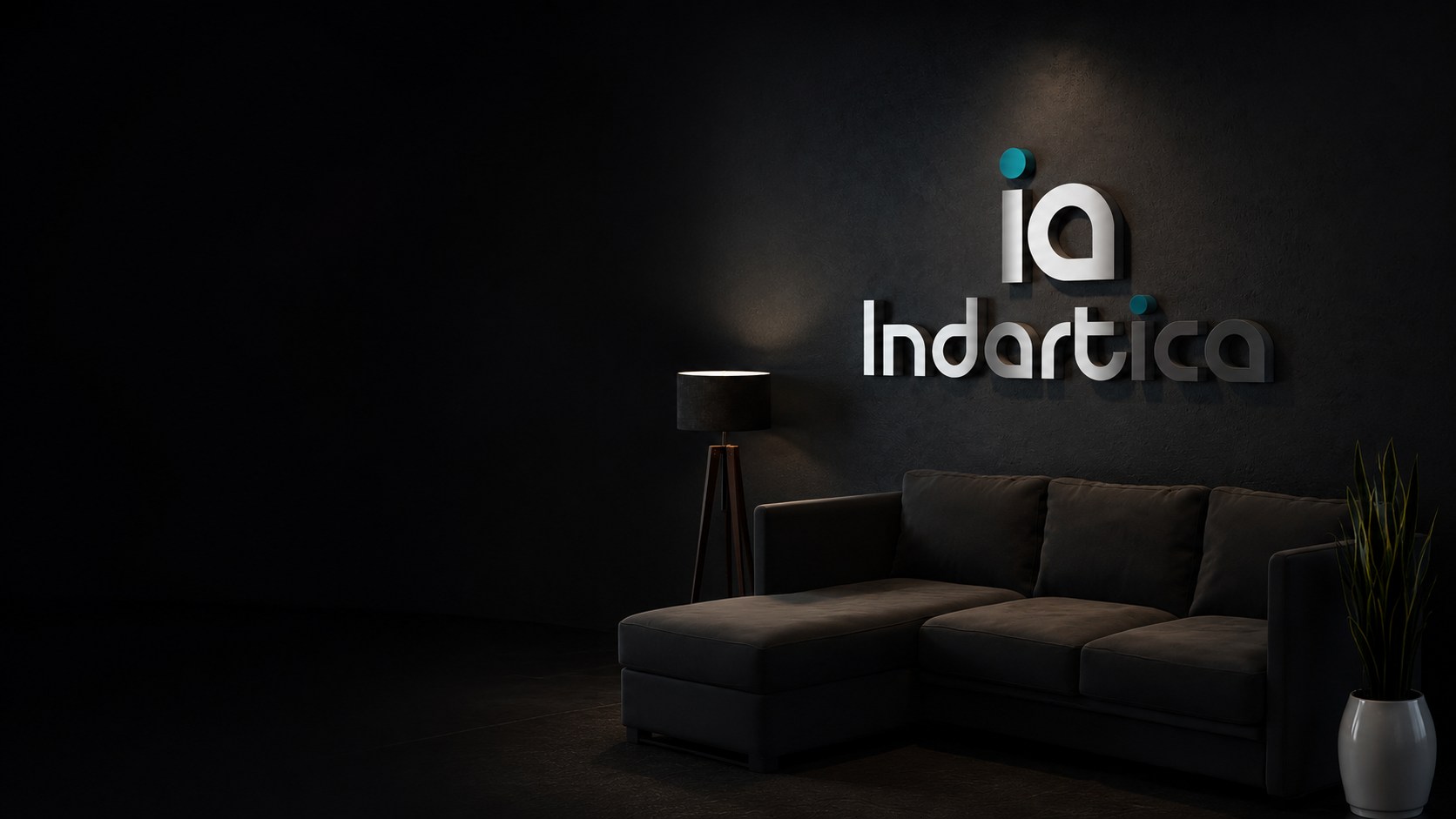 Indartica office with brand signage